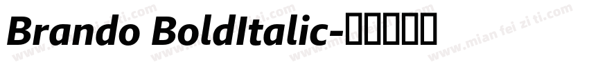 Brando BoldItalic字体转换
